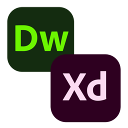 アドビ Dreamweaverドリームウィーバーホームページ作成ソフトとAdobe XDとは「デザイン作成」「プロトタイプ作成」「共有、コメント」webサイトやモバイルアプリ音声デバイスのUI/UXのデザインツールソフトアプリです